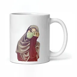 Mr UVD White & Red Graphic Printed Ceramic Matte Mug 350 ml image 3