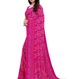 HERE&NOW Bandhani Printed Saree image 3