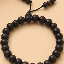 Divine souvenirs Unisex Wooden Artificial Beaded Elasticated Bracelet-picture-13