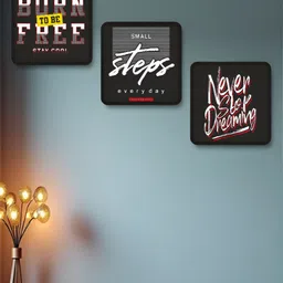 SAF Black & White 3 Piece Wood Abstract Wall Art-picture-25