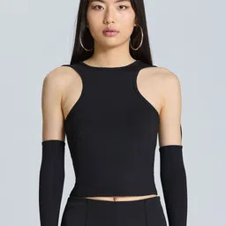 ZOMODA Women Solid Round Neck Top-picture-18