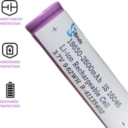 i-birds enterprises high quality Rechargeable 3.7V 2600 mAh Lithium ion 18650 Battery image 2