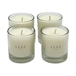 Seva Home Red & Beige 4 Pieces Shot Scented Candles image 4
