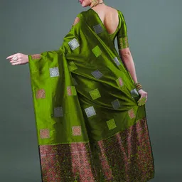 Parampara Ethnic Woven Design Zari Pure Silk Banarasi Saree image 4