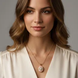 FLAURI Gold-Plated Oval Pendants with Chains-picture-13