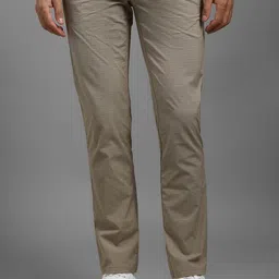 Louis Philippe Sport Men Checked Tapered Fit Trousers-image-75