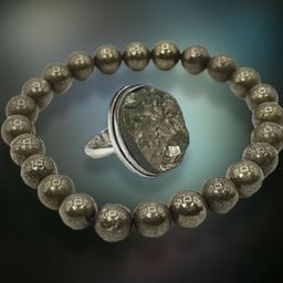 VIBESLE Unisex Crystals Ceramic Elasticated Bracelet with Ring-picture-11