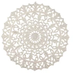 the urban store White MDF Artist Decorative Mirror image 3