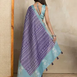 GULKEE FAB Zari Tissue Saree image 5