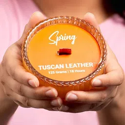 Hyperfoods Scented 1 Sandalwood Transparent Round Regular Jar Candle image 4