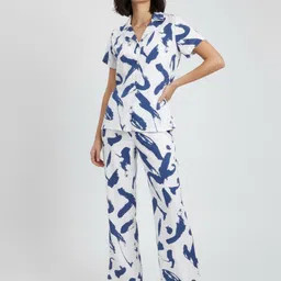 glitchez Women Abstract Printed Night Suit-image-50