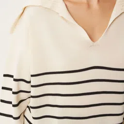 Happiness istanbul Women Striped Pullover image 3