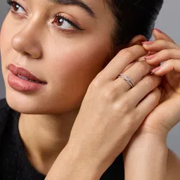 Kushal's Fashion Jewellery Rhodium-Plated Zircon-Studded Trendy Finger Ring-image-33