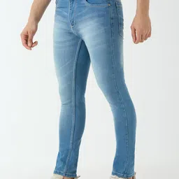 TCI Men Slim Fit Mid-Rise Light Fade Jeans image 2