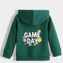 Orange Sugar Unisex Kids Printed Hooded Sweatshirt image 4