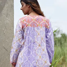 JAIPURRANG Print Cotton Shirt Style Top image 4