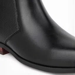 Roadster Men Synthetic Black Chelsea Boots image 2