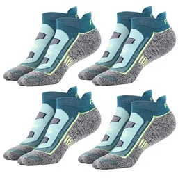 FRIDO Pack Of 4 Colorblocked Cotton Ankle-Length Socks-picture-19