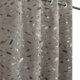 RIDHAAN Unisex Grey Curtains and Sheers image 2