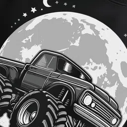 Moda Rapido Typography Printed Fleece Oversized Pullover Sweatshirt image 5