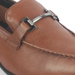 Tresmode Obaa Tan Men'sLeather Formal Loafers image 3