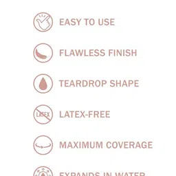 CUFFS N LASHES Peach Makeup Blender Puff image 3