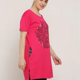 DDASPRATION Women 2 Printed Pockets T-shirt image 2
