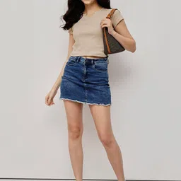 Espresso Cotton Crop Top image 5