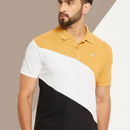 OGEN Men Colourblocked Polo Collar Pockets T-shirt-picture-46