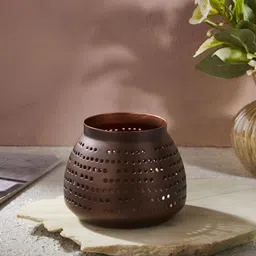 Fabindia Copper-Toned Metal Candle Holder-picture-20