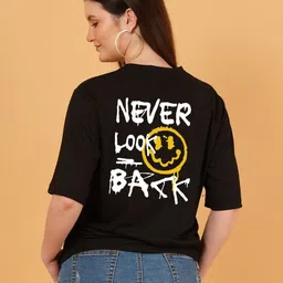 Kushi Flyer Women Pack of 2 Naruto Graphic Printed Round Neck Relaxed Fit T-shirts image 2