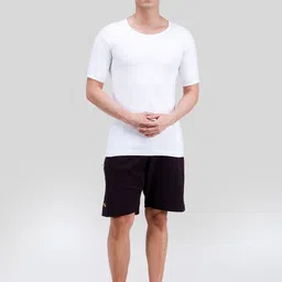 AMUL COMFY Pack Of 2 Pure Cotton Undershirt Innerwear Vests AC-PLVESTWHTRNS-WHT-XS-2PC image 4