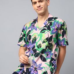 Hancock Men Abstract Opaque Printed Casual Relaxed Fit Resort Shirt-picture-8