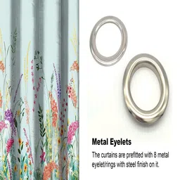 Aura White & Red Door Curtain image 5