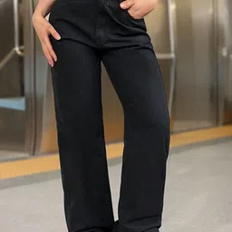 VBEAUTI Women Solid Jean Straight Fit Mid-Rise Stretchable Jeans-image-95