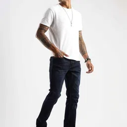 RUGGED Men Straight Fit Mid-Rise Stretchable Jeans image 2
