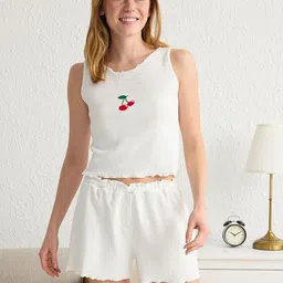 trendyol TrendyolRound Neck Night Suit-picture-22
