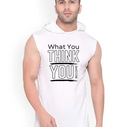 FABSTIEVE Typography Printed Hooded Neck Sleeveless Cotton Gym Vest-picture-28