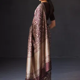 ZIKARAA Ethnic Motifs Zari Handloom Saree image 3