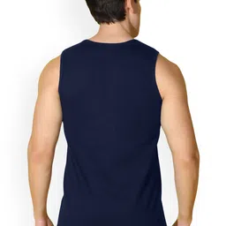 SLOWLORIS Pack Of 2 Printed Scoop Neck Cotton Gym Vests image 5