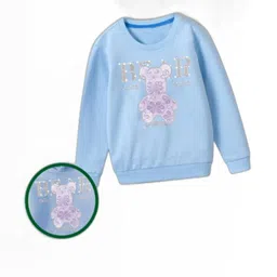 Joggers Park Kids-Unisex Blue Cotton Sweatshirts-picture-22