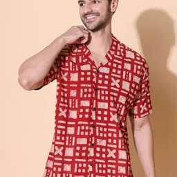 MOSHI Men Comfort Opaque Printed Casual Shirt-picture-42