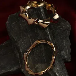 SOHI Women 2 Gold-Plated Cuff Bracelet-picture-24
