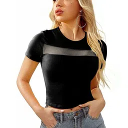 TESSAVEGAS Sheen Crop Top-picture-12