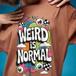 SMARTEES Women Typography Printed Drop-Shoulder Sleeves T-shirt image 4