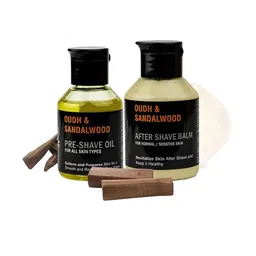 PINK WOOLF Oudh & Sandalwood Pre Shave Oil & After Shave Balm-50ml Each-picture-42