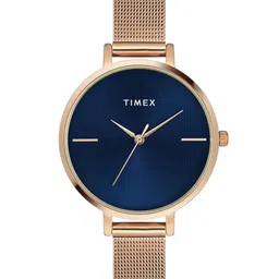 Timex Women Brass Embellished Dial & Stainless Steel Straps Analogue Watch TWEL155SMU07-picture-36