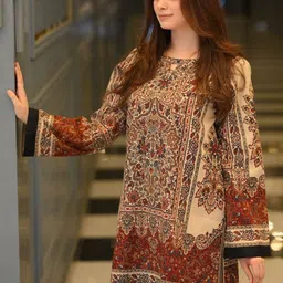 DIVASTRI Women Ethnic Motifs Printed Kurta with Palazzos image 5