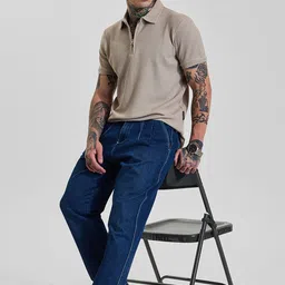 Snitch Men Polo Collar Slim Fit T-shirt image 4