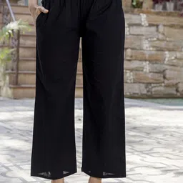 anouk rustic Anouk Women Floral Printed Regular Sequinned Kurta with Palazzos image 4